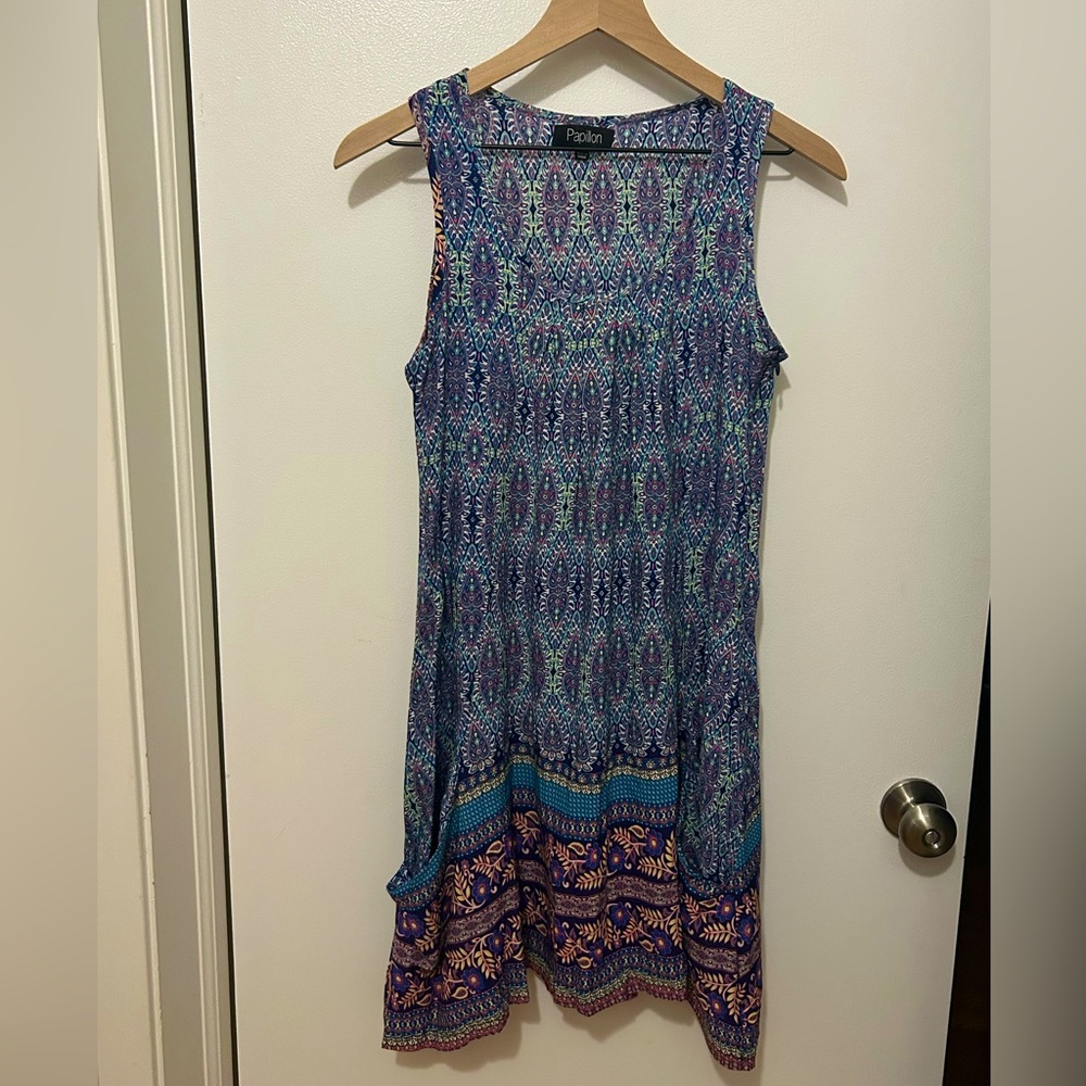Block Print Mini Dress